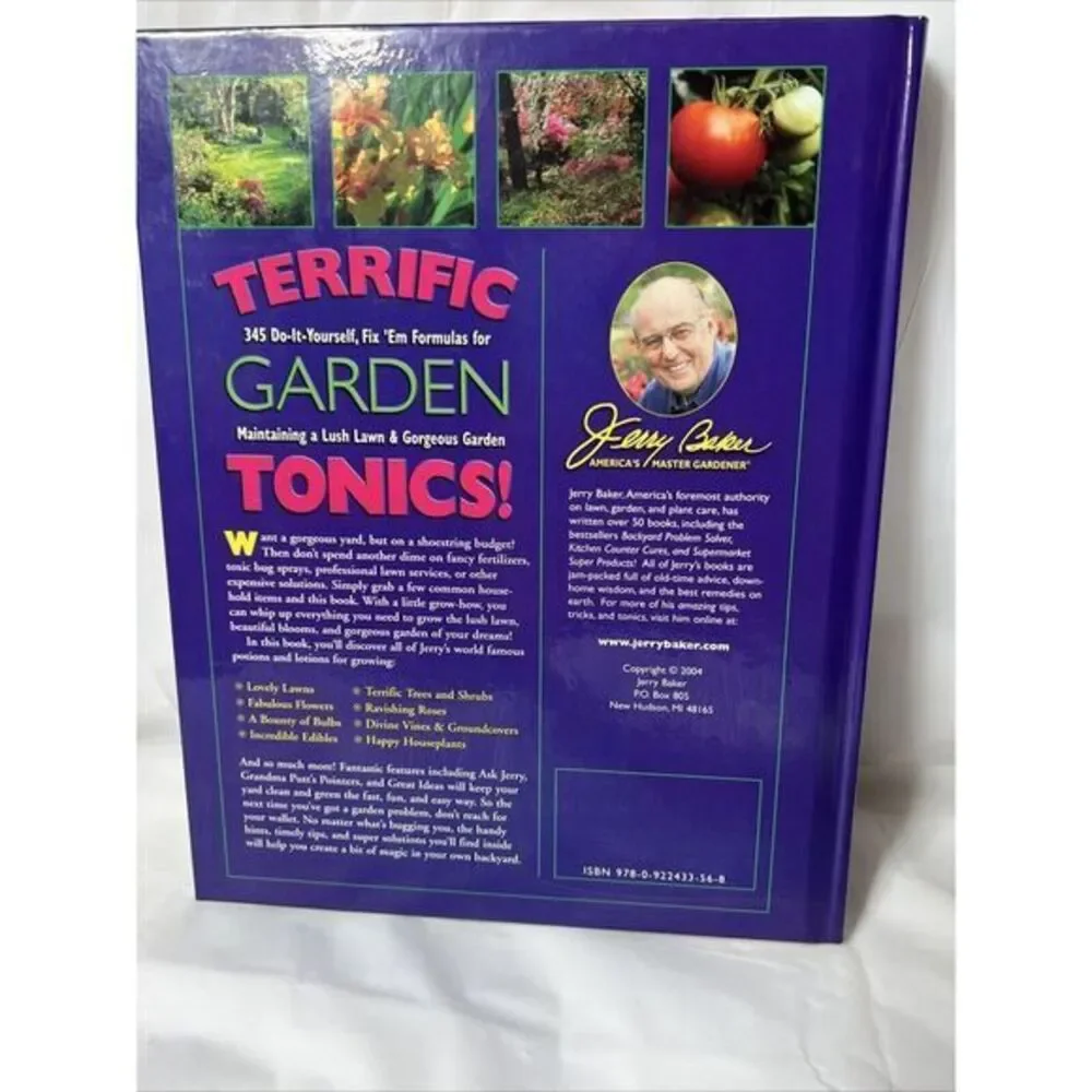 Terrific Garden Tonics Hardback Fix 'Em Formulas by‎ Jerry Baker